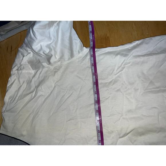 Vintage Antigua Polo Shirt White Checkered Sleeves Collared 100% Cotton Top 2XL - Picture 7 of 8